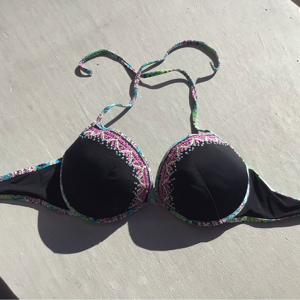 Victoria Secret Vibrant Multicolor Bikini Top 36D